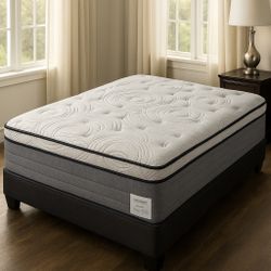 Brand New Full Size Pillow Top Mattress – 14” Thick for Superior Comfort. Direct from Factory. Also Available: Twin, Queen & King. Fast Same-Day Deliv