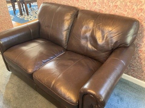 Leather Loveseat