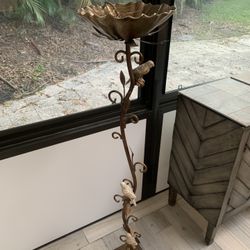 Bronze Decorative Bird Feeder/Plant Holder