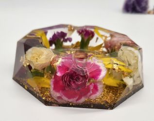 Naturally Preserved Real Flowers Ashtray For Her