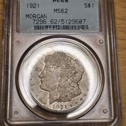 1921 Morgam Dollar PCGS OGH