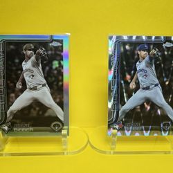 🔥🔥2025 Topps Chrome⚾️Shane Bieber🔥🔥