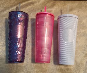 Starbucks (Set of 3) Venti Cold Cup Tumbler (24 oz) size , New with Tags