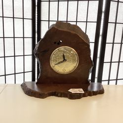 VTG Burl Mantle Clock