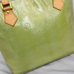 Authentic LV Green Vernis Houston Tote Bag