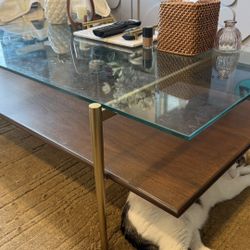 westelm coffee table 46“ mid-century