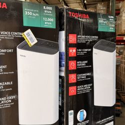 12,000 BTU ASHRAE (8,000 BTU SACC) Portable Air Conditioner, Cools up to 350 Sq.Ft., with Dehumidifier & Fan mode, Control with Remote, Amazon Alexa &