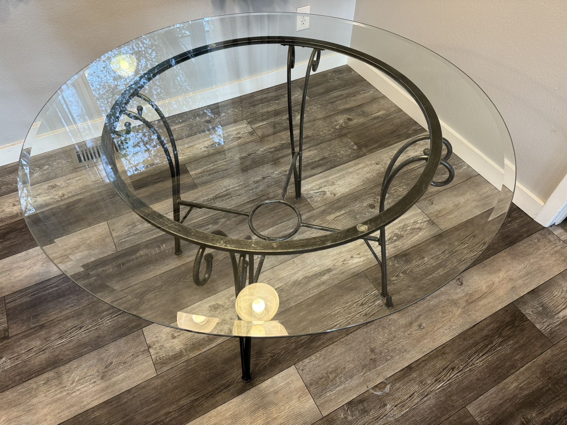 Glass Table and 4 Chairs