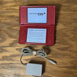Super Mario Red Nintendo DSi XL video game console system Limited Edition Handheld boy plays DS games