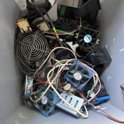 Computer Parts, Motherboards, Graphics Cards, Cd Riders Fans, Wires, And Others