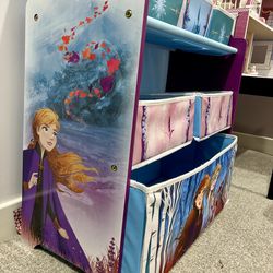 Disney Frozen II 6 Bin Design and Store Toy Organizer
