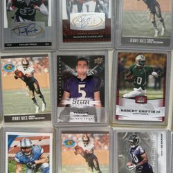 70+ NFL Football Card Lot - Rookies, Autographs, Hall of Famers - Jerry Rice, Von Miller, Eli Manning