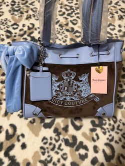 Juicy Couture Velour Tote Bag New with Tags