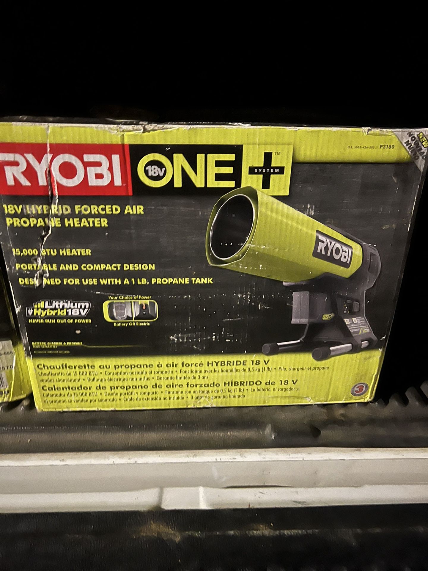 Ryobi Forced Air propane heater