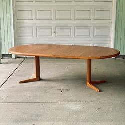 Restored Mid Century Teak Dining Table by Laurits M. Larsen 