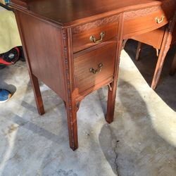 Antique Desk With Chair