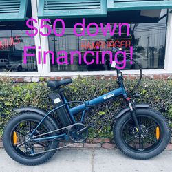 ⚡️🚴‍♂️💶$50 Down Financing 🤑20” Bear60 Electric Folding E Bike W 55 Miles Range 🚴 