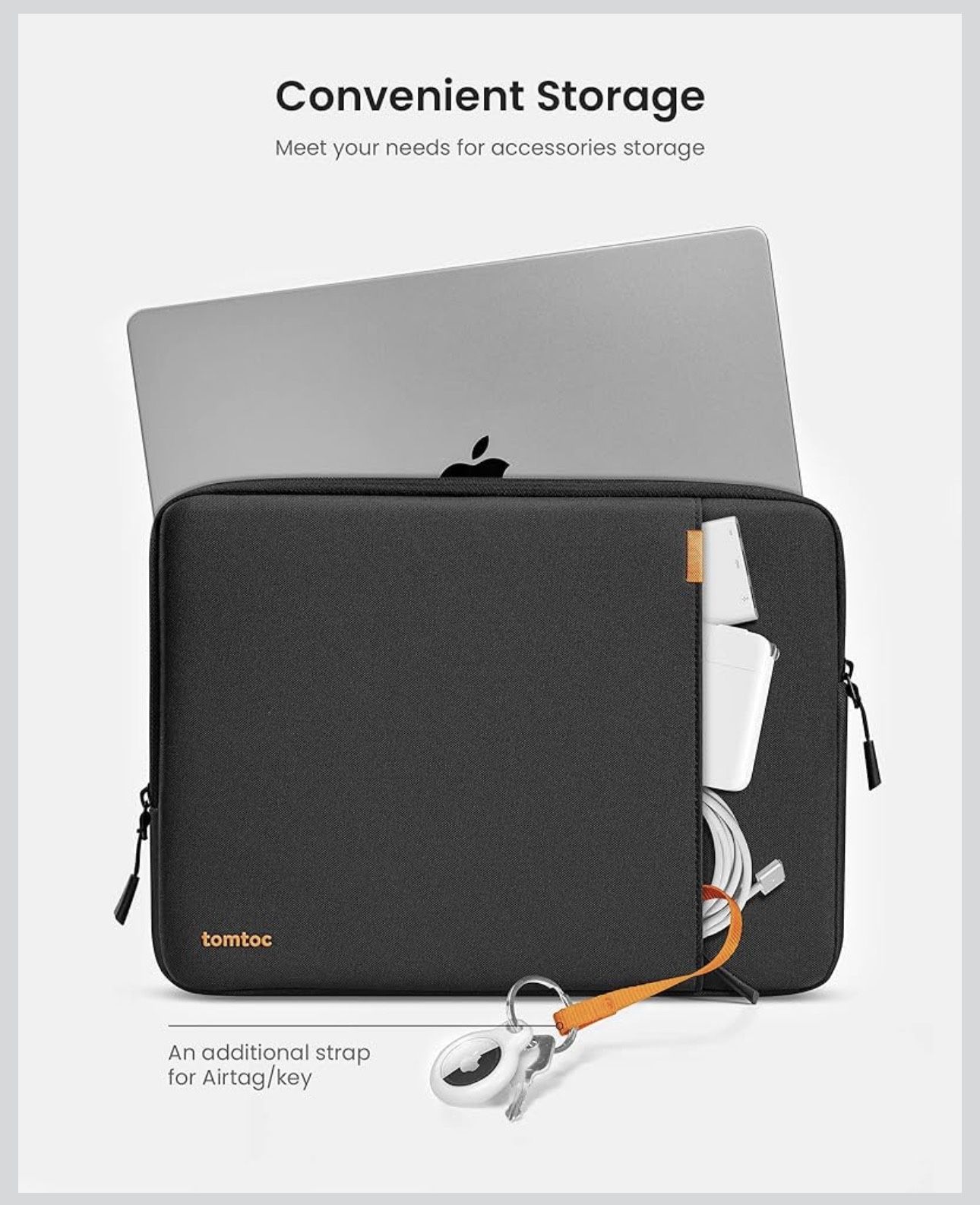 tomtoc 360° Protective Laptop Sleeve for 14-inch MacBook