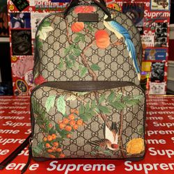 Gucci Tian Print Backpack GG Monogram 