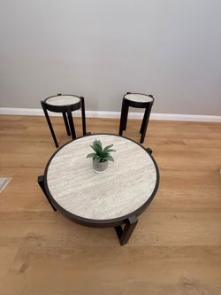 3 PC- Coffee Table and Side  Table