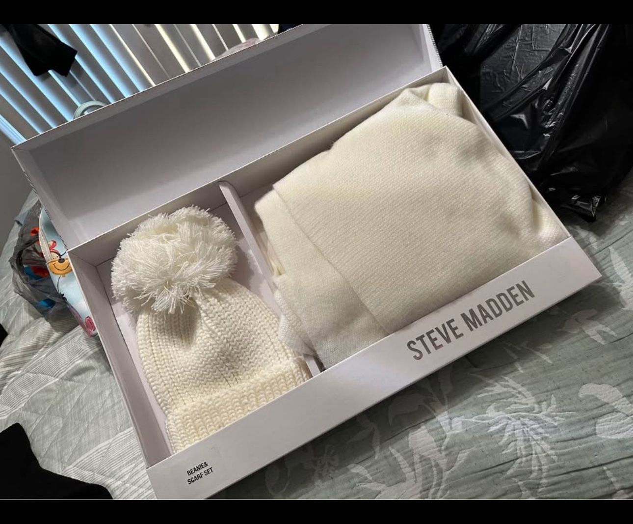 Steve Madden Scarf And beanie set