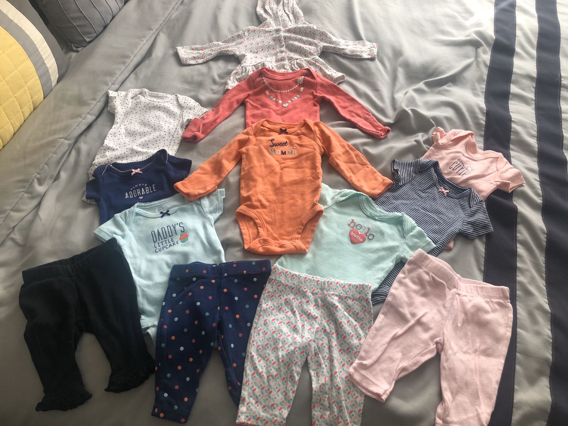 Newborn babygirl clothing lot