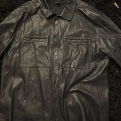 Leather Overshirt 