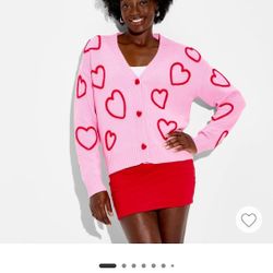 Womens Heart Sweater