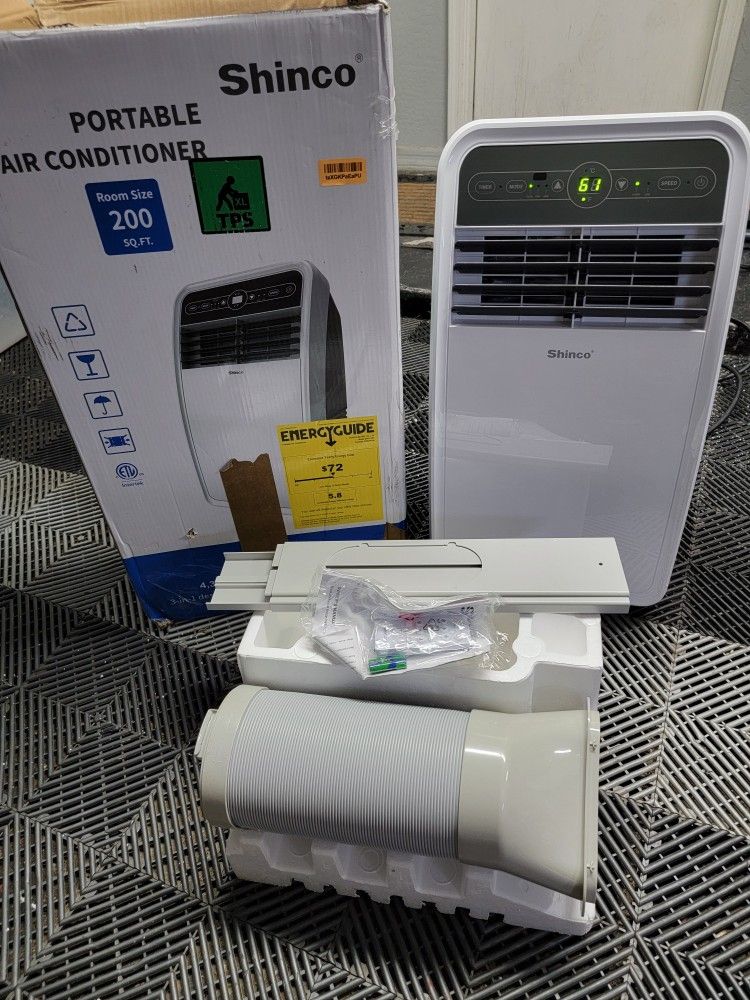New! Shinco 8,000 BTU Portable Air Conditioner AC