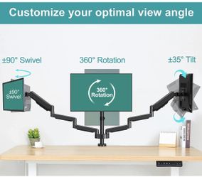 Triple Monitor Mount Office
