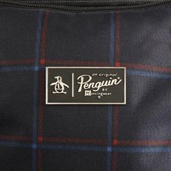 Original Penguin Norton Soft Side Carry On – Navy Plaid – Brand New