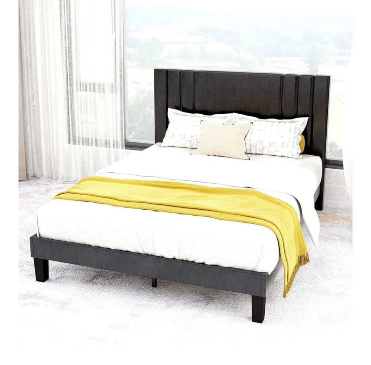 Queen Size Set Bed Frame & Mattress 10” Thick Brand New Delivery Available