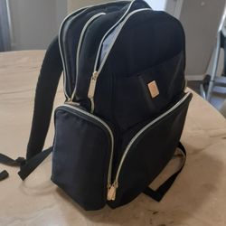 Black Ergobaby Diaper Bag Backpack