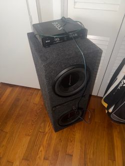 Subwoofer box and Amp