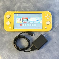 Nintendo Switch Lite Yellow with Charger 