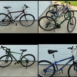 Trek Specialized and Ozark Trail bicycles