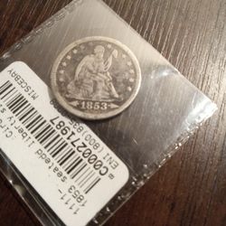 1853 Seated Liberty Quarter 