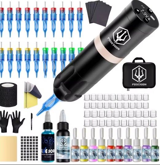 Wireless Tattoo Pen Kit New