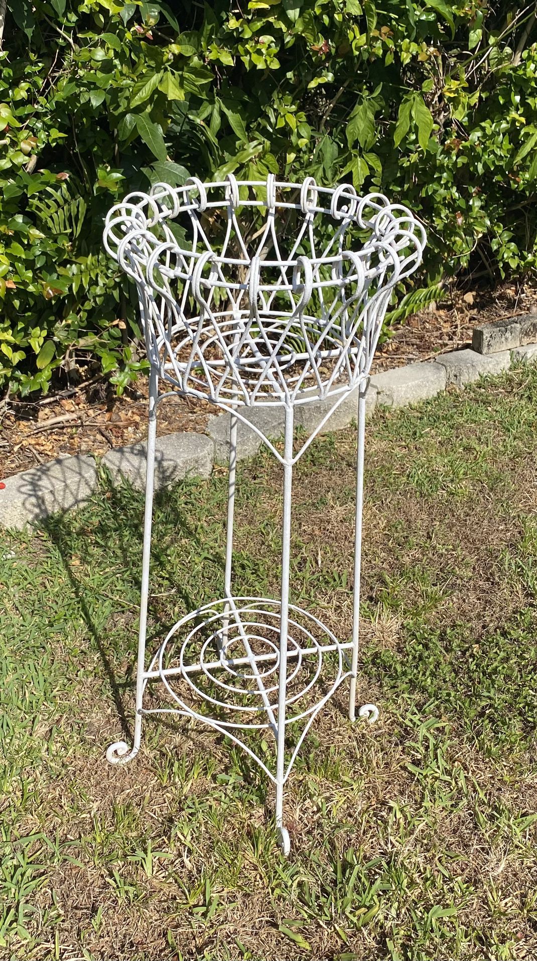 Vintage Iron Tall Plant Stand