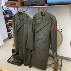 Pair of Vintage Military coats / pants, 1950's/60's