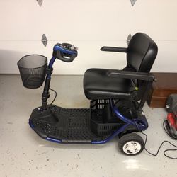 Golden light ride mobility scooter