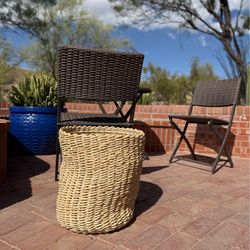 Boho Basket Planter – Large Natural Woven