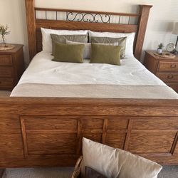 Oak California King Sized Bed frame 