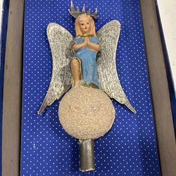 Vintage 1930’s Gloria -angel Christmas Tree Topper w/original Box