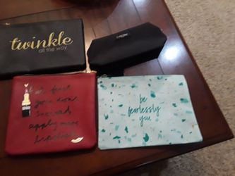 Set Of 4 Unused Makeup Bags