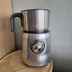 Breville Milk Cafe BMF600XL /A Electric Milk Frother Warmer 500W Hot Cold Silver