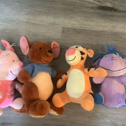 4 Winnie The Pooh’s Friend Plushies