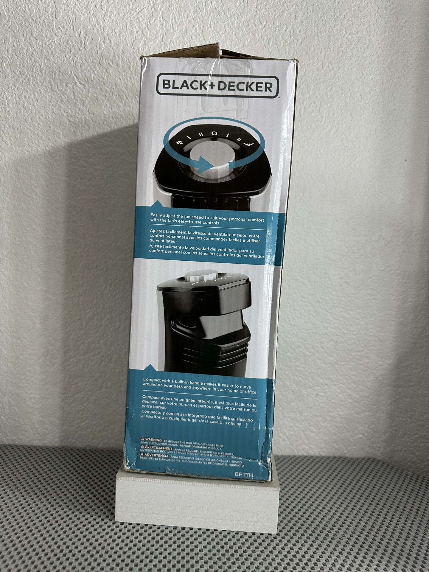 Black+Decker 14in Mini Tower Fan