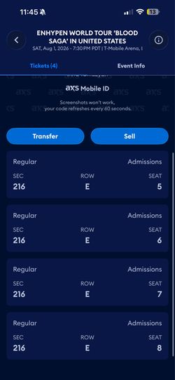 Enhypen Tickets