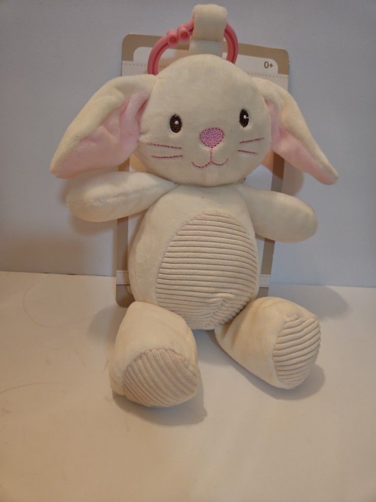 Kelly Baby 10" Plush Rattle Bunny 
